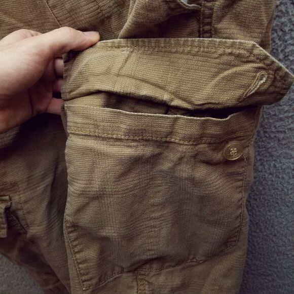 Vans Men's 30 Skull King Tan Cargo Shorts Pockets 100% Cotton 33" 11.5" 12.25" - Picture 6 of 14